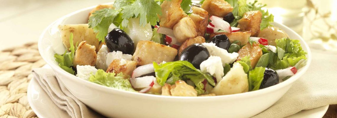 Rezeptidee Salat mit Quorn nach griechischer Art