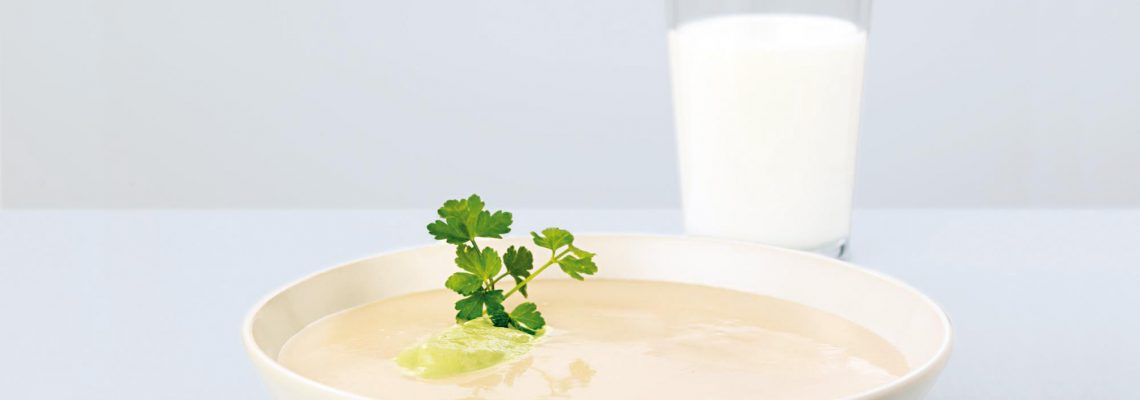 Hähnchensuppe mit Broccolicreme