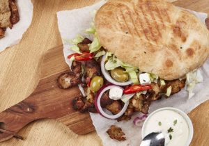 Rezeptidee Gefüllte Kebab-Tasche mit Mekkafood Kebab