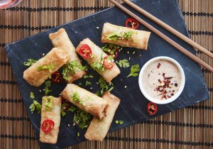 Rezept DALOON Mini-Frühlingsrollen Rind mit Chili-Mayo