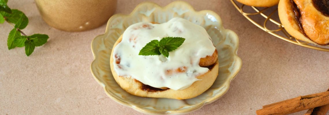 MYCONFINO Zimtschnecken mit Frischkäse-Frosting